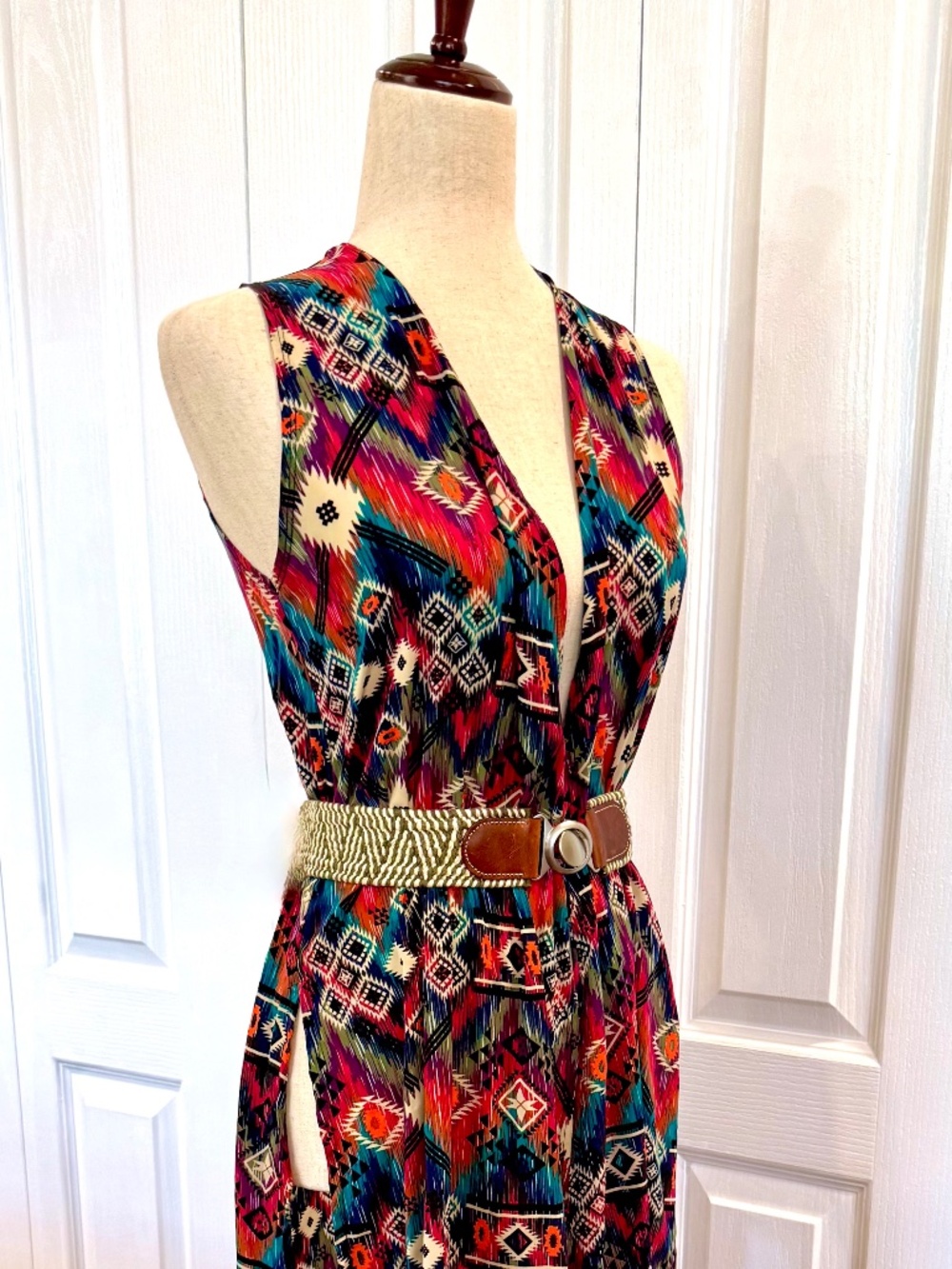 Western Aztec Print Maxi Vest, Size S-M by LulaRoe, Vibrant & Gorgeous